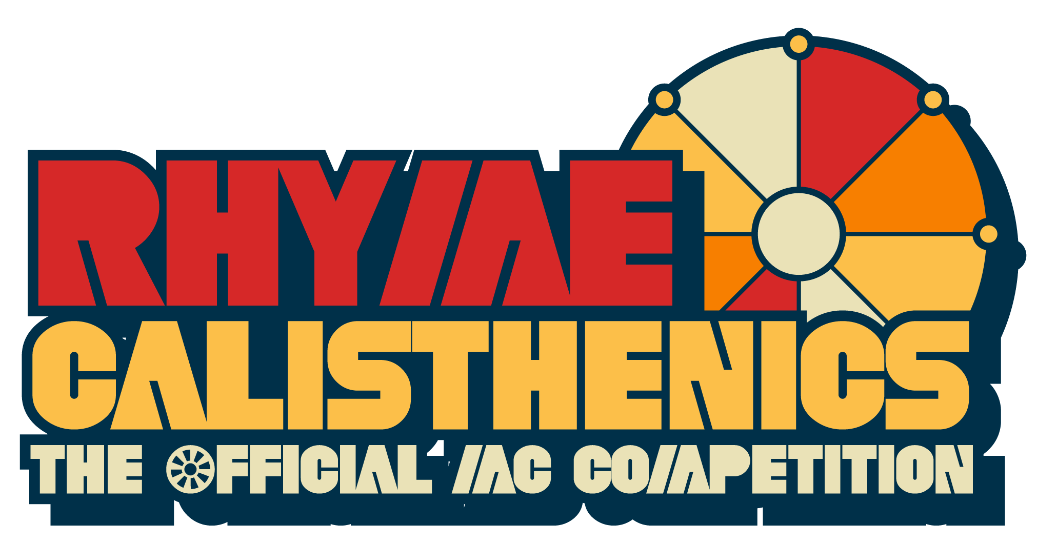 Rhyme Calisthenics logo in red and gold with Wheel of Skillz icon and “The Official MC Competition” text.