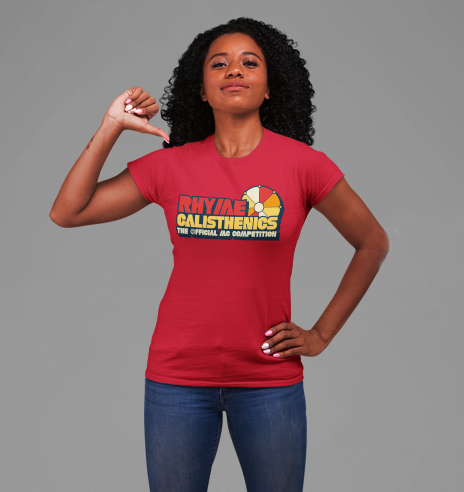 Calisthenics Retro Logo Tee — "RHYME CALISTHENICS: The Official MC Competition"